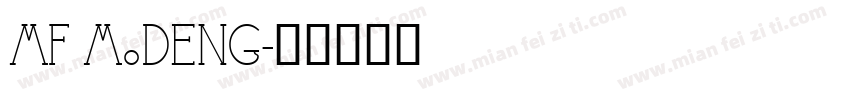 MF MoDENG字体转换